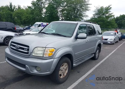2001 Toyota Sequoia Limited V8 from USA, damaged, VIN 5TDBT48A81S036876